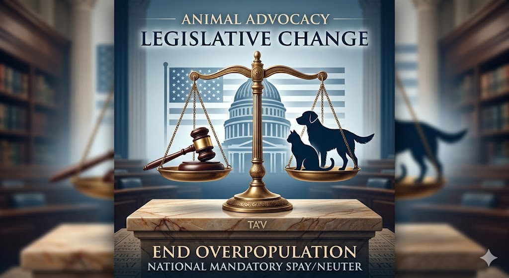 image calling for national legislation to mandate spay neuter